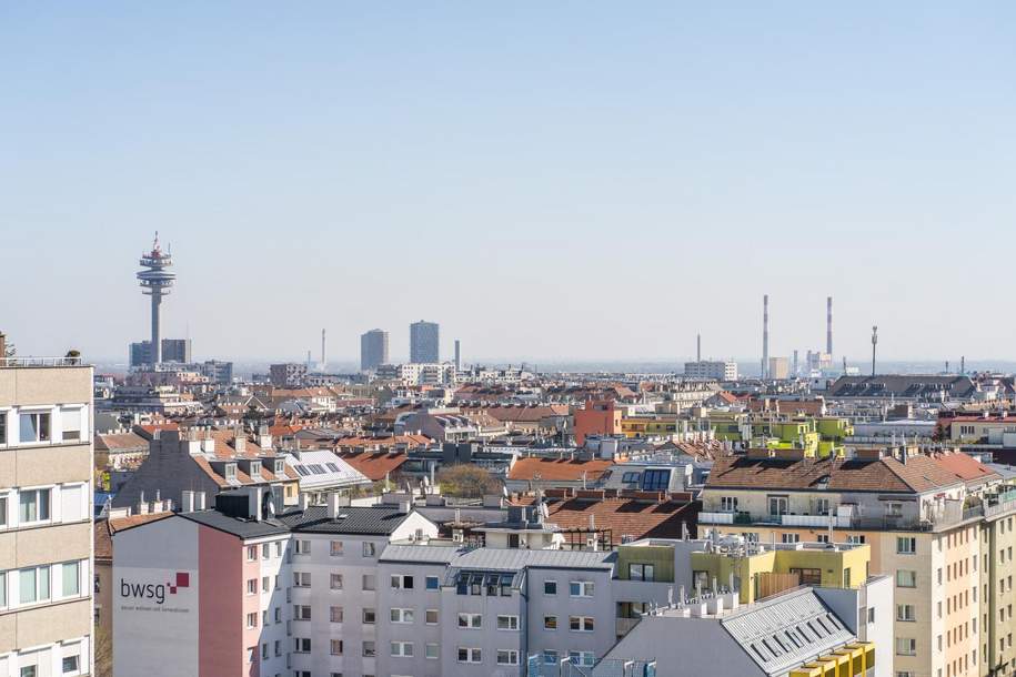 Über den Wolken II - 11. Stock: Einzigartige 3 / 4 Zimmer Loggiawohnung zum Auffrischen - perfekter Grundriss mit grandiosem Wienblick, Wohnung-kauf, 222.222,€, 1100 Wien 10., Favoriten