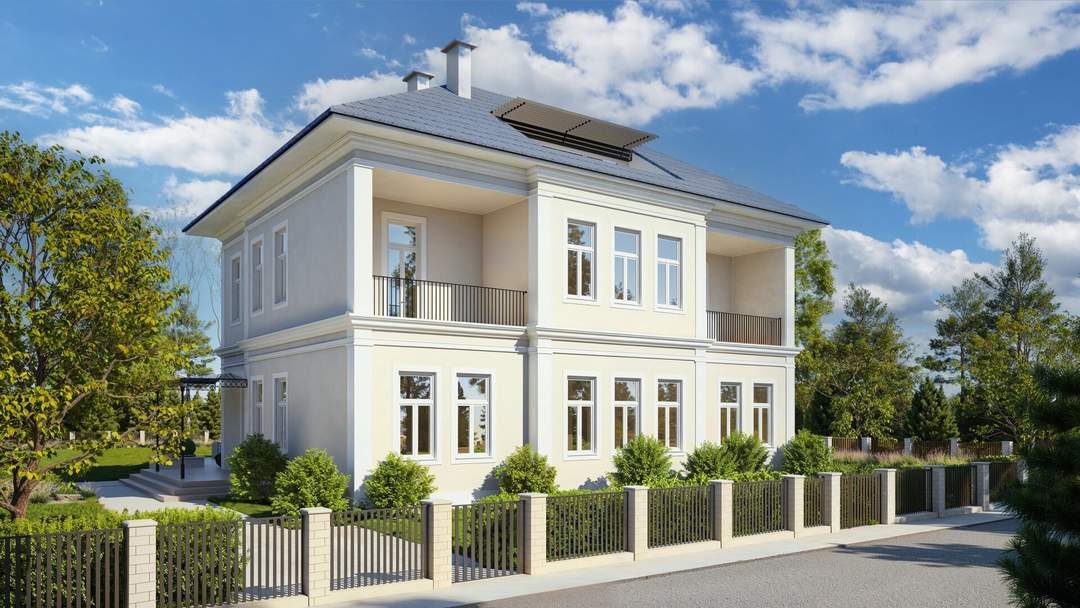 DG-Wohnung im Villenviertel: Dachterrasse, Lift, Luftwärmepumpe, Fußbodenheizung, Weinkeller u.v.m.!