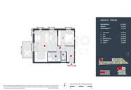 Zentral - modern - hell: Perfekte 2-Zimmer-Wohnung mit Balkon im Erstbezug in grüner Anlage