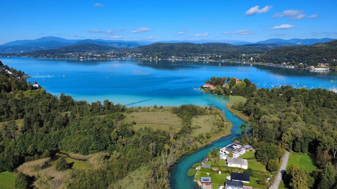 FREIZEITWOHNSITZ! Ihr kleines Paradies am Wasser – mit Häuschen und direktem Sattnitz-Zugang