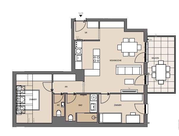 NEUBAU KRANZGASSE 24 | Eigentumswohnungen &amp; Townhouses mit Freiflächen