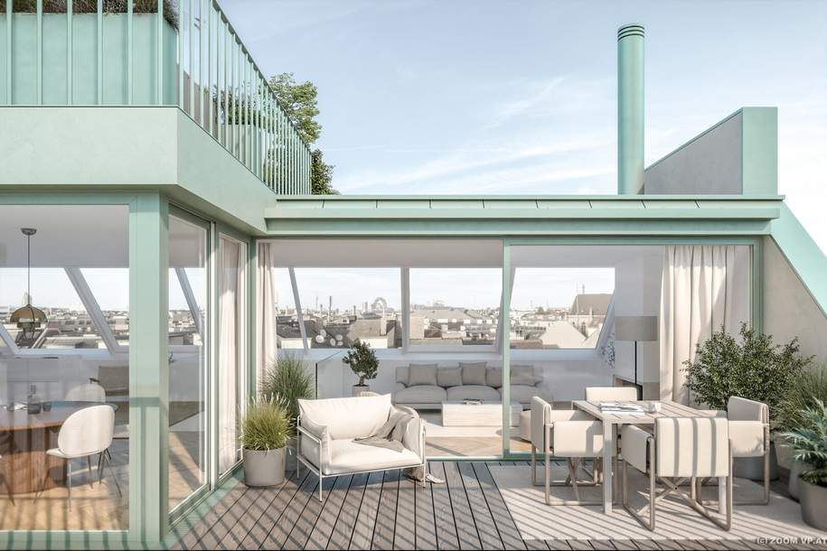 UP IN THE SKY: The Penthouses mit atemberaubendem Blick &amp; Pool, Wohnung-kauf, 5.370.000,€, 1030 Wien 3., Landstraße