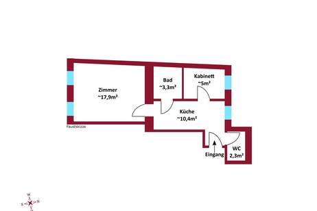 U1 in 5 Minuten erreichbar - Kurzzeitvermietung möglich - Lift im Haus - Zusammenlegung von Wohnungen möglich - Dachgeschoß Ausblick, Wohnung-kauf, 115.000,€, 1100 Wien 10., Favoriten
