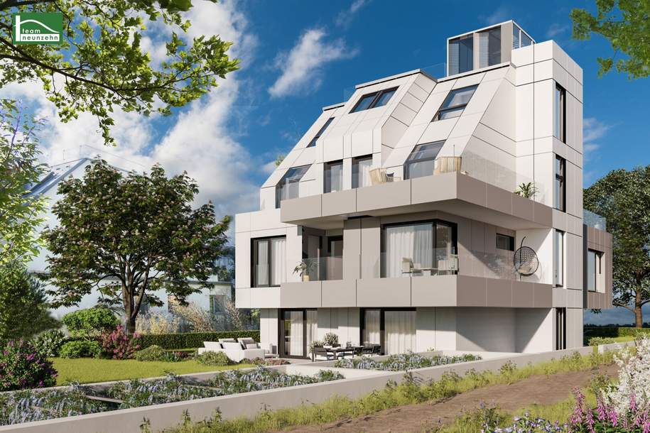 Neubau-Stadtvilla mit 3 Luxus-Wohnungen! Garagenplätze!, Wohnung-kauf, 6.594.000,€, 1190 Wien 19., Döbling