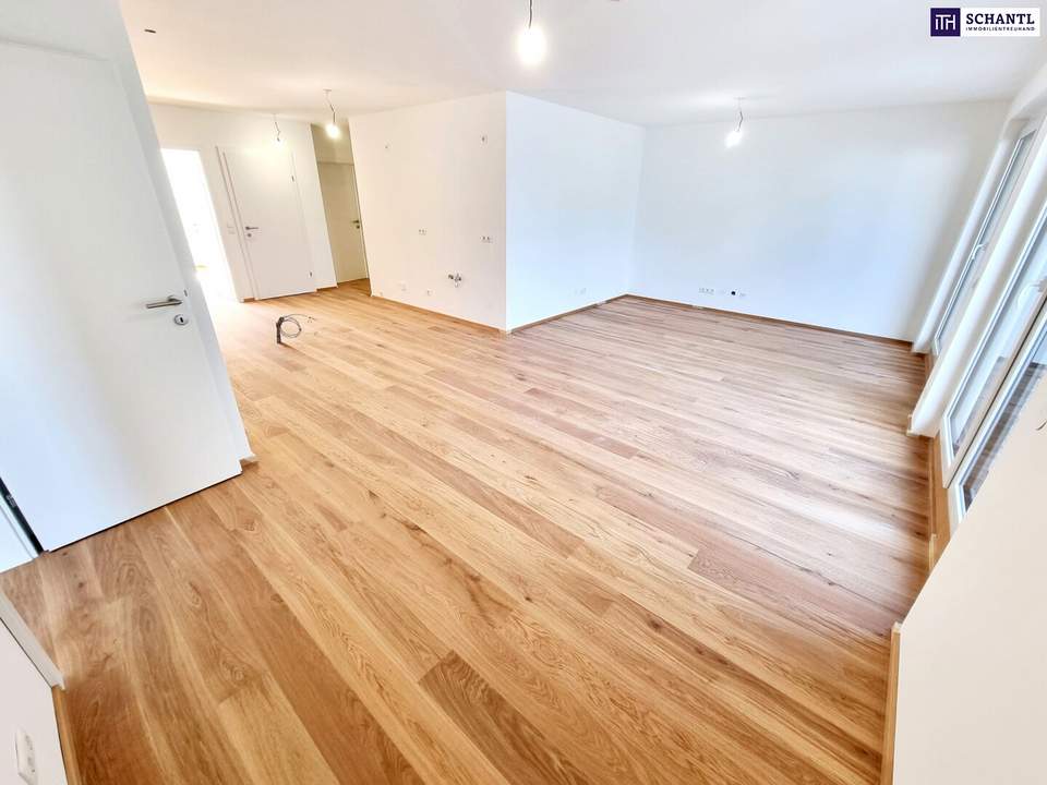 Frühlingsaktion! Ihre Suche hat ein Ende... Clever und nachhaltig investieren! Perfekt aufgeteilte 4-Zimmer Wohnung mit Riesenterrasse! Erdwärme + Ruhelage + Tiefgarage + Ideale Ost-West Ausrichtung!