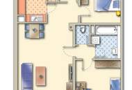 Wohnen im Grünen mit Reihenhauscharakter – 3-Zimmer-Wohnung in St. Peter
