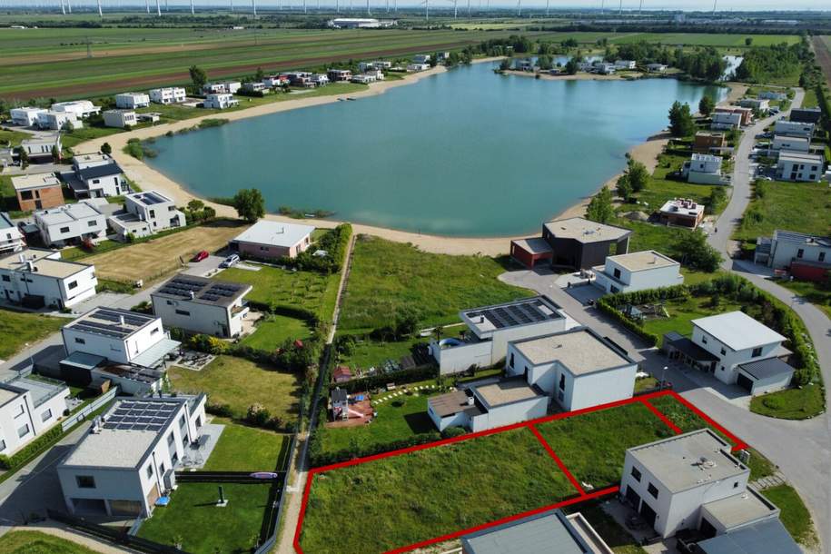 WOHNEN am SEE I PROVISIONSFREI I Große EIGENTUMS-Parzelle mit Planung + Baubewilligung., Grund und Boden-kauf, 269.000,€, 7111 Neusiedl am See