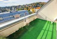 Traumhafter Fernblick + Absolute Grün- und Ruhelage + Tolle Raumaufteilung + Garagenplatz inklusive! Das perfekte Zuhause über den Dächern...
