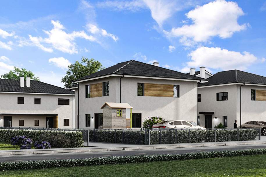 Neu errichtete DH-Hälfte mit sonnigem Garten, Haus-kauf, 450.000,€, 2103 Korneuburg