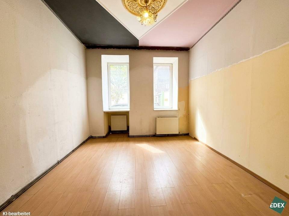 NEUER PREIS - Sanierungsbedürftige 3 Zimmer- Altbauwohnung mit Entwicklungspotenzial – nahe Matzleinsdorfer Platz
