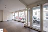 ** ab sofort: ein rd. 238 m² großes Geschäftslokal mit großer Straßenfront, 5 Räume **