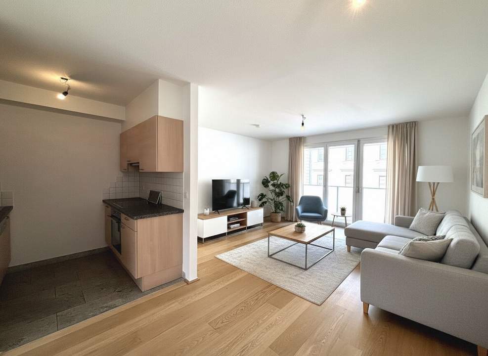 1160! Helle 3-Zimmer DG-Wohnung mit Loggia zum Kauf!