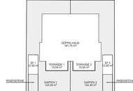 Lichtdurchflutete Doppelhaushälfte – Erstbezug, Garten, Terrasse, 4 Zimmer, Top Qualität!