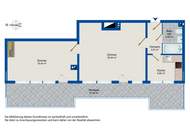 Sonnenuntergänge inklusive: Helle 2-Zimmer-Wohnung mit Terrasse & Fernblick