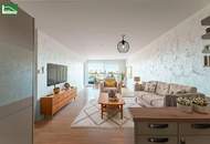 SOMMERAKTION BIS 07.09 - 2% NACHLASS: Wohnung der Superlative: Fernblick in Hof-Ruhelage - Terrasse direkt beim Donauzentrum - Baurecht