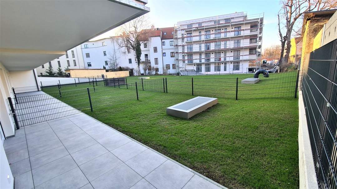 Preiswerte 3-Zimmer-Gartenwohnung im neuwertigen Zustand , energiesparend im Stadtkern Kleinmünchen