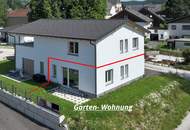 Eine Garten-Wohnung 59 m², mit 3 Zimmer, 13 m² Terrasse und 128 m² Gartenfläche.