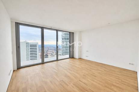 Skyline Living: DC2 Tower 34. Etage - U1 Donauinsel, Wohnung-miete, 1.100,00,€, 1220 Wien 22., Donaustadt
