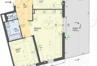 Obere Alte Donau - Neubau Erstbezug mit großer Terrasse, provisionsfrei