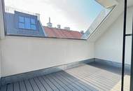Erstbezug im Dachgeschoss: Moderne 3-Zimmer-Wohnung mit Loggia in Ruhelage des 15. Bezirks