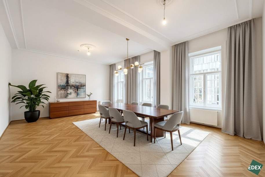 Traumhafte 5-Zimmer Altbauwohnung beim Palais Coburg, Wohnung-miete, 3.990,00,€, 1010 Wien 1., Innere Stadt