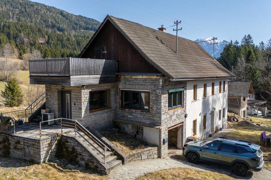 Naturidyll mit großem Grundstück – Haus mit Ausbaupotenzial in Kerschdorf, Haus-kauf, 349.000,€, 9612 Villach Land