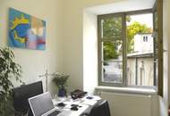 ALL INCLUSIVE MIETE: ca. 8m² Büro mit Gartenblick + allg. Räume! inkl. Heizung, Internet, Reinigung, Besprechungsräume, Parkplatz etc.!