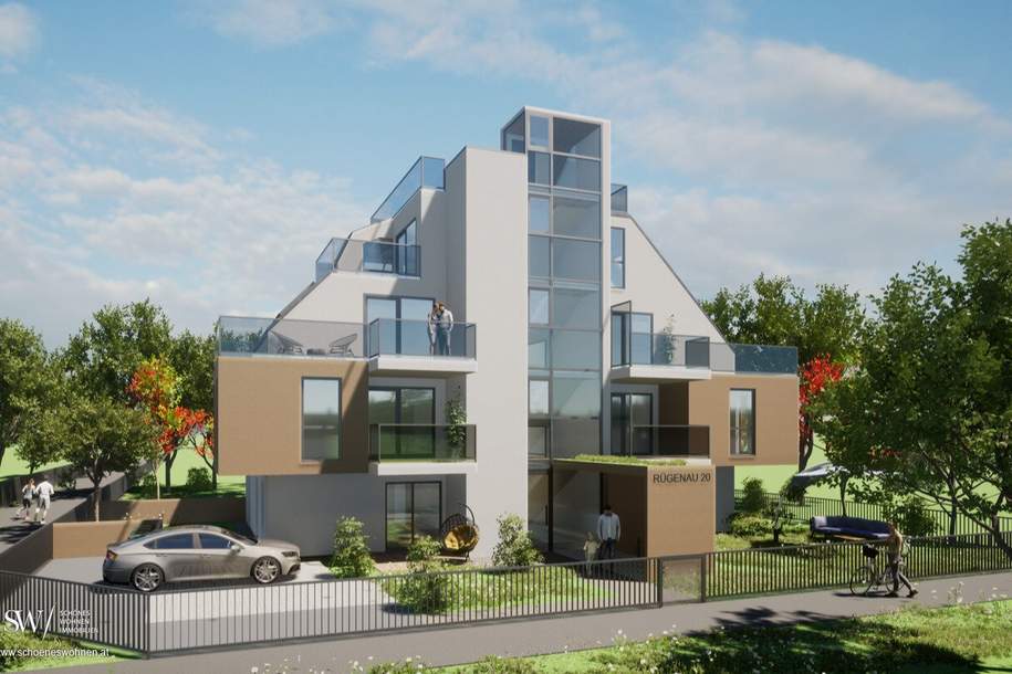 *Moderne Neubau-Maisonette mit direktem Liftzugang zur Dachterrassenwohnung mit Panoramablick* - WOHNOASE beim Mühlwasser, Wohnung-kauf, 1.300.000,€, 1220 Wien 22., Donaustadt