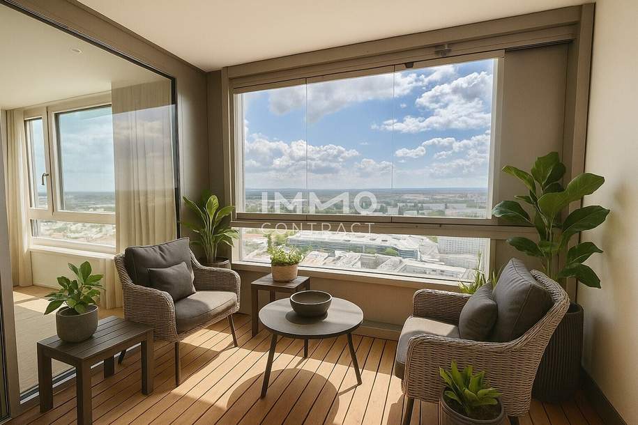 3 Zimmer Wohntraum mit Rooftop-Pool, Sauna und Fitness! PROVISIONSFREI!, Wohnung-kauf, 445.000,€, 1220 Wien 22., Donaustadt