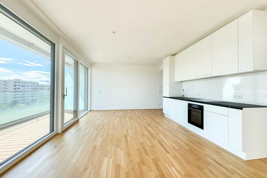 Einladende Familienwohnung mit Abstellraum, angenehmen Vorraum und Loggia in Top-Lage nähe Donauzentrum, Wohnung-miete, 2.200,00,€, 1220 Wien 22., Donaustadt