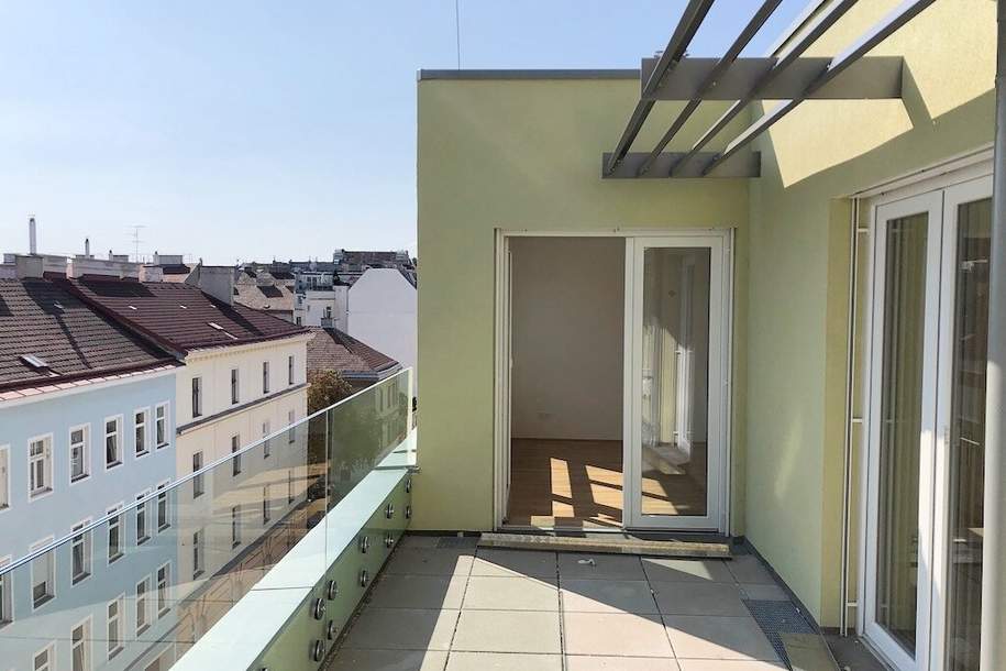 Exklusive Dachgeschosswohnung mit Terrasse und Klimaanlage!, Wohnung-miete, 1.350,00,€, 1100 Wien 10., Favoriten