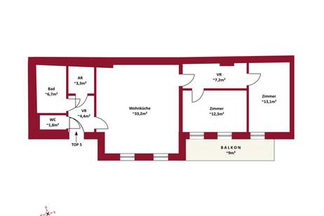 Wiener Geschichte neu komponiert | VICUS NUCUM | Nähe Kahlenberg, Cobenzl &amp; Beethovengang | ERSTBEZUG, Wohnung-kauf, 649.000,€, 1190 Wien 19., Döbling