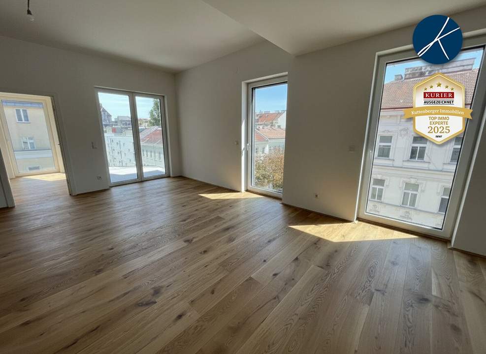 *Superprojekt: ''Über den Baumwipfeln" TOP 49 kreisförmig begehbar *MIT ZWEI TRAUMHAFTEN WEST-LOGGIEN*