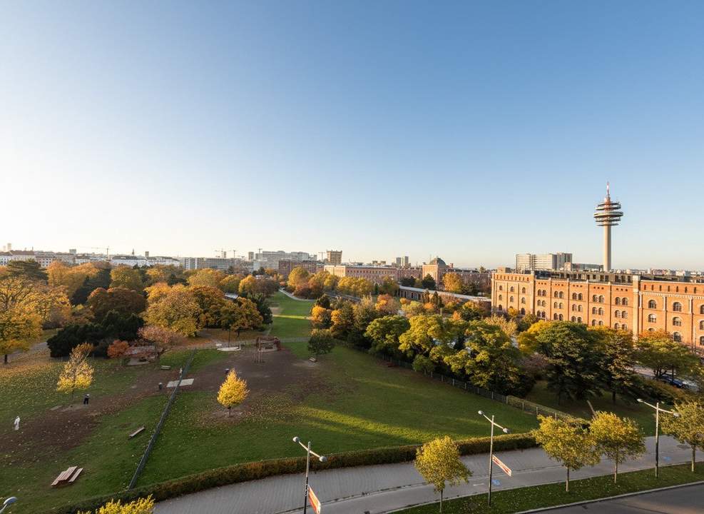 Zentrumsnahe, moderne 3-Zimmer Wohnung mit Balkon und tollem Weitblick! PARKAPARTMENTS BELVEDERE!