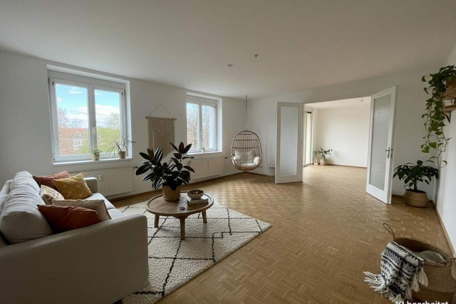 Neuer Preis: 4,5-Zimmer-Wohnung mit Loggia und Balkon in zentraler Lage, Wohnung-miete, 1.385,00,€, 9020 Klagenfurt(Stadt)