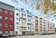 Große Terrasse im Innenhof, schön aufgeteilte 2-Zimmer Neubauwohnung