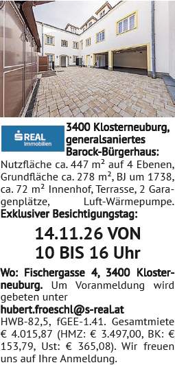 Generalsaniertes Barock-Bürgerhaus: Nutzfläche ca. 447 m² auf 4 Ebenen, Grundfläche ca. 278 m&s