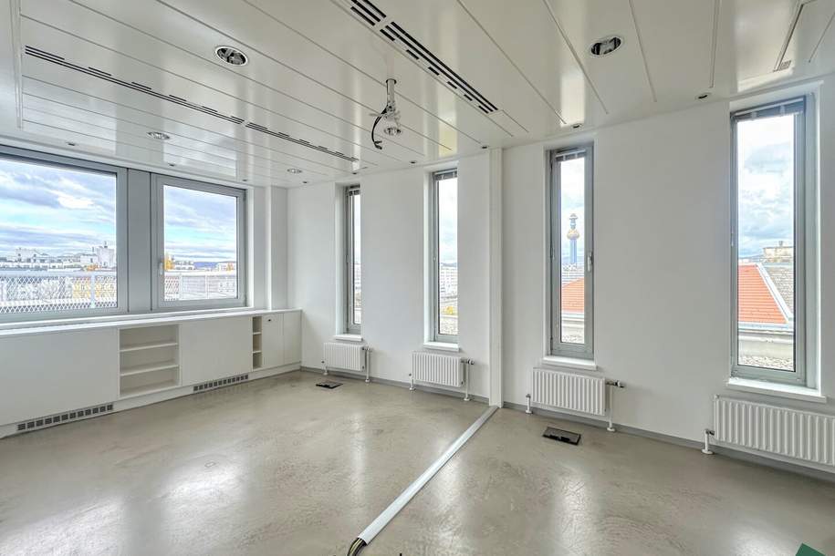 Terrasse und hervorragende Anbindung | Kantine & Supermarkt sowie Tiefgarage im Haus, Gewerbeobjekt-miete, 12.153,38,€, 1200 Wien 20., Brigittenau