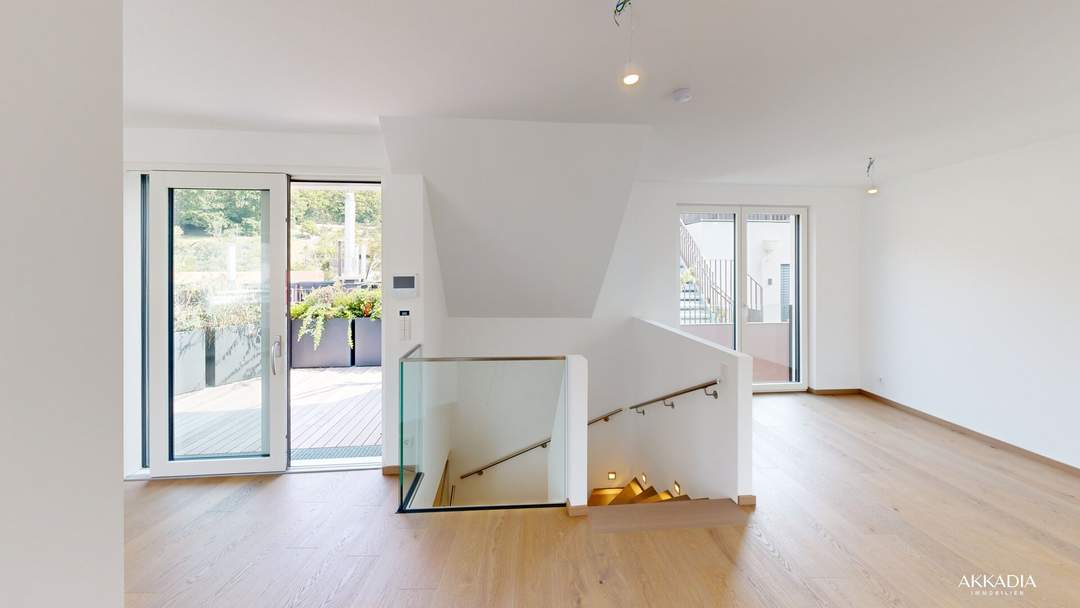 ZUR SCHÖNEN AGNES – Exklusive 5-Zimmer-Dachgeschoss-Maisonette mit 3 Terrassen im grünen Sievering – PROVISIONSFREI