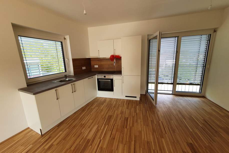 Sehr helle 2-Zimmer-Wohnung mit überdachter Terrasse, Wohnung-miete, 913,94,€, 8054 Graz(Stadt)