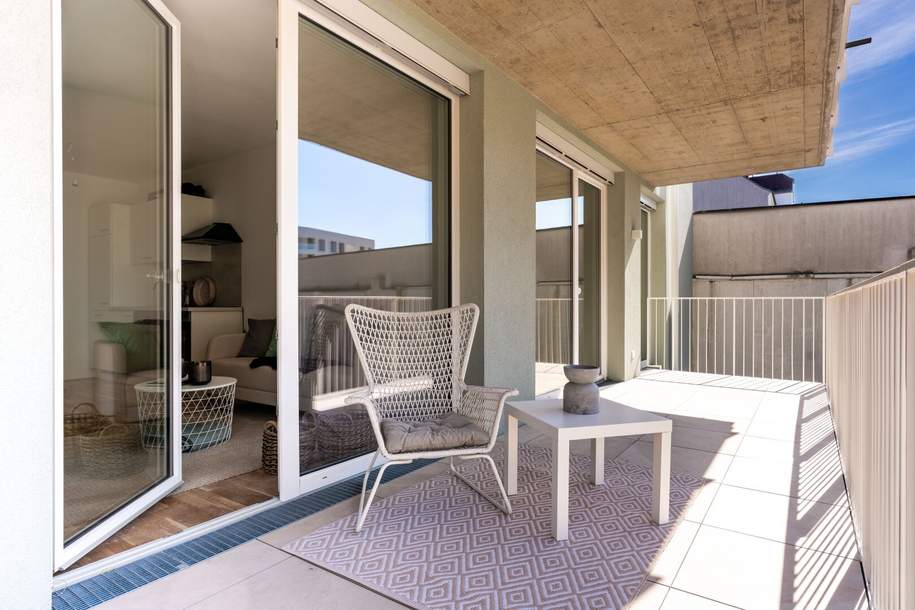 Moderner Pärchen-Traum mit großem Balkon Nähe Augarten, Wohnung-miete, 698,82,€, 8020 Graz(Stadt)