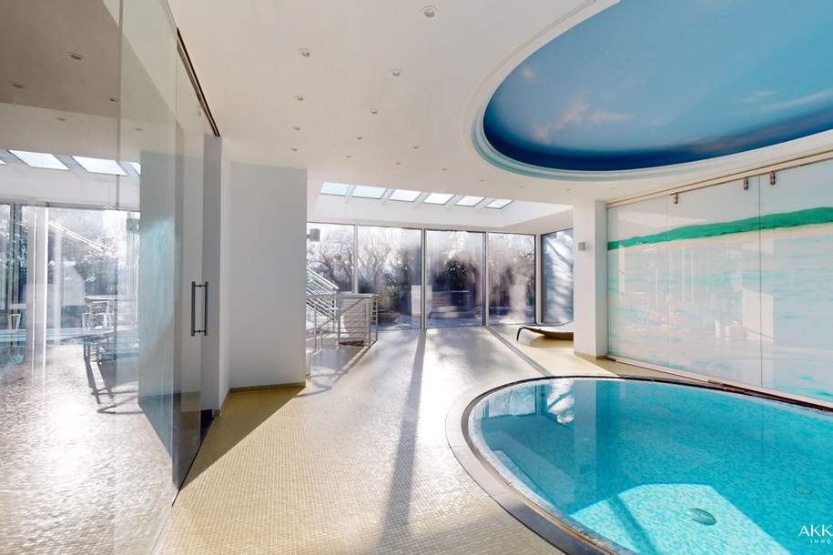 Beeindruckende Architektur mit Indoor Pool Nähe Maurer Hauptplatz – The White Pearl, Haus-kauf, 2.200.000,€, 1230 Wien 23., Liesing