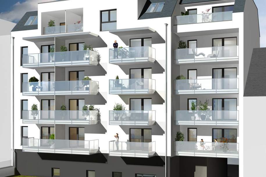 Garconniere in LInz/Urfahr mit Loggia (wohnbaugefördert), Wohnung-kauf, 209.000,€, 4040 Linz(Stadt)