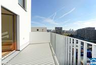 Sonnwendviertel: 1-Zimmer-Wohnung mit Balkon im 17. OG – Fitnessraum, Co-Working & Rooftop-Terrasse inklusive!