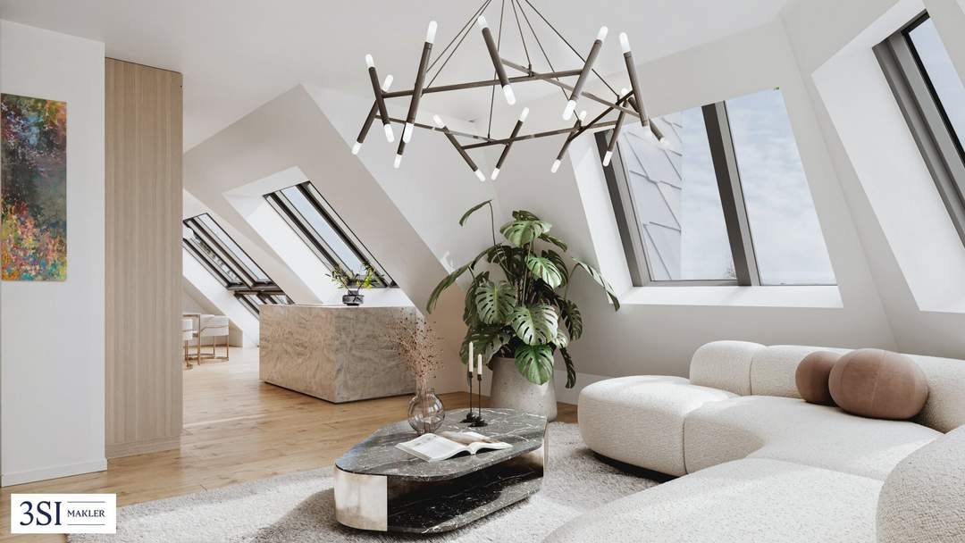 Exklusive Dachgeschoss-Maisonette mit großzügigen Freiflächen