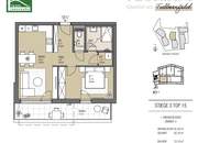 Ihr neuer Lebensmittelpunkt! 2-Zimmer-Erstbezugswohnung mit toller Ausstattung! FLORIANI – Quartier am Tullnerfeld