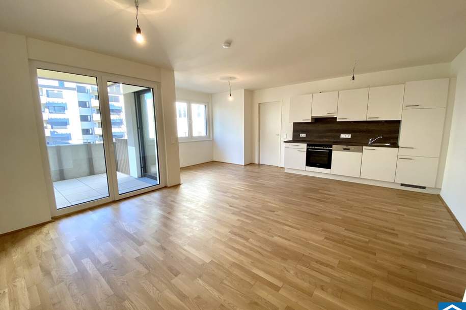 Schöne 2 Zimmerwohnung mit Freifläche nahe dem Floridsdorfer Wasserpark, Wohnung-miete, 1.068,38,€, 1210 Wien 22., Donaustadt
