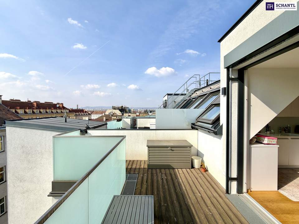 Licht, Ruhe und Weitblick – außergewöhnliche DG-Maisonette im Herzen von Margareten.