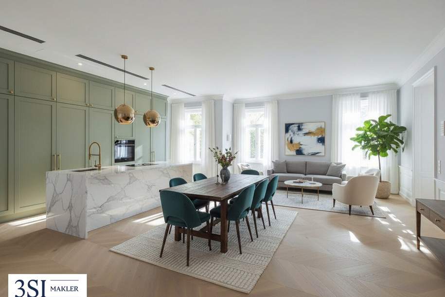 Erstbezug! Generalsaniertes Stilaltbaujuwel in ruhig gelegener Seitengasse nahe Strudlhofstiege, Wohnung-kauf, 1.490.000,€, 1090 Wien 9., Alsergrund