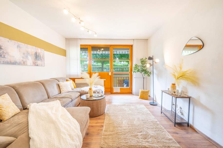 Klarer Schnitt. Warmer Kern - Erdgeschosswohnung mit Balkon und Tiefgarage, Wohnung-kauf, 264.200,€, 5110 Salzburg-Umgebung